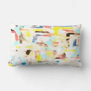 Rectangle Coussin d'oreiller Abstrait Washed Off Art
