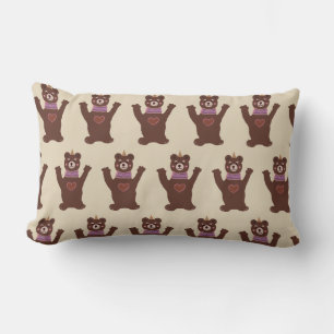 Rectangle Coussin d'ours Brown pour enfants