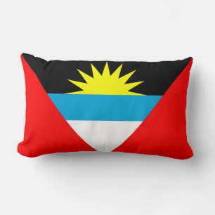 Rectangle coussin du drapeau antigua et barbuda