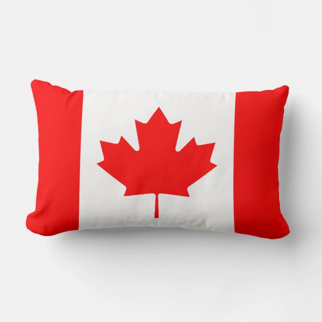 Rectangle Coussin du drapeau du Canada (Recto)