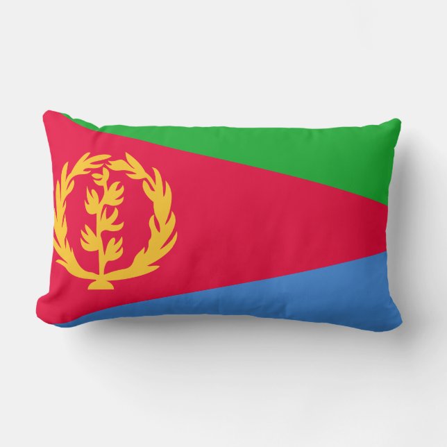 Rectangle Coussin du drapeau érythréen (Recto)