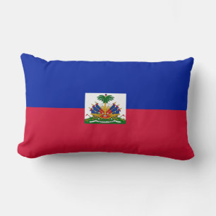 Rectangle Coussin du drapeau haïtien