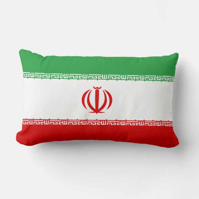 Rectangle Coussin du drapeau iranien (persan) (Recto)