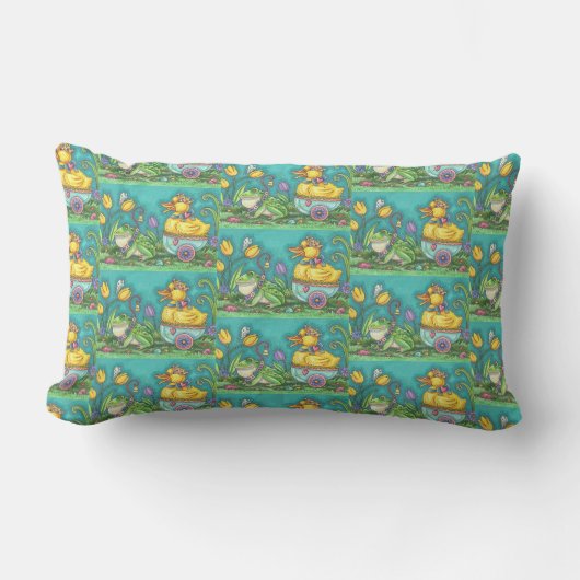 Rectangle Coussin DU DU CHÂSSIS DU PRINTEMPS ET DU DUCK PRI (Recto)