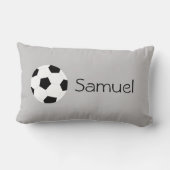 Rectangle Coussin du football : Gris (Verso)