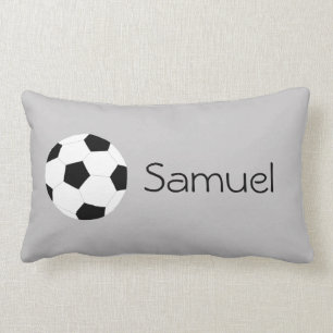 Rectangle Coussin du football : Gris