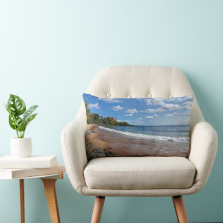 Rectangle Coussin du phare de Marquette Harbour - Marquette,