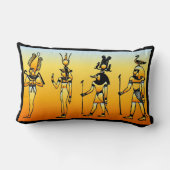 Rectangle Coussin égyptien des hiéroglyphes (Verso)