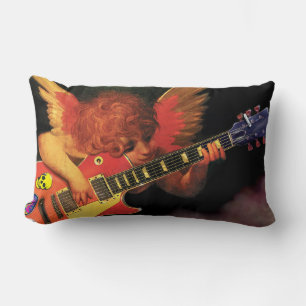 Rectangle Coussin électrique de héros de guitare d'ange