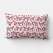 Rectangle Coussin en bois - Design suédois Dala Horse (Verso)