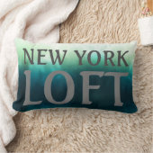 Rectangle Coussin en bois - New York Loft Blue/Green (Couverture)