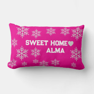 Rectangle coussin en cristal de glace rose