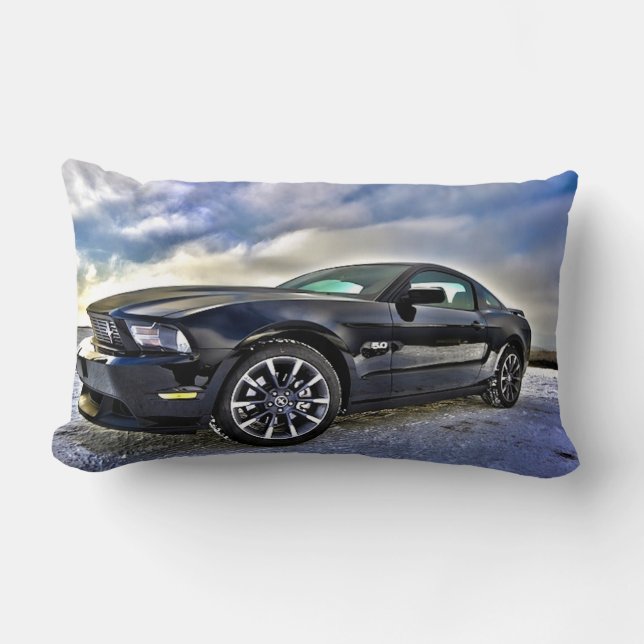 Rectangle Coussin fait sur commande de mustang (Recto)