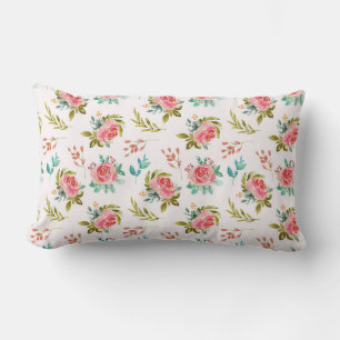 Rectangle Coussin Floral Lumbar