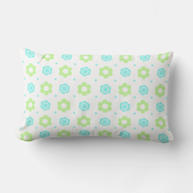 Rectangle Coussin floral personnalisé (Recto)