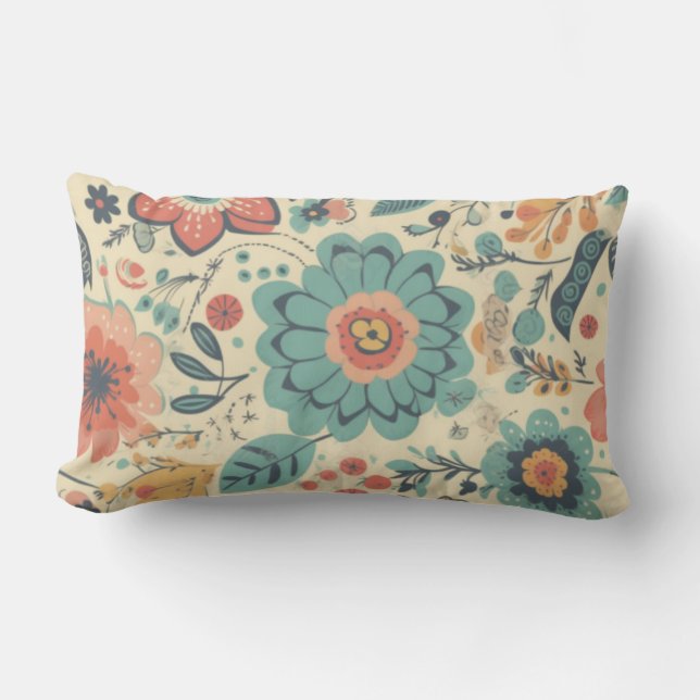 Rectangle Coussin Floral Splendor Lumbar (Recto)