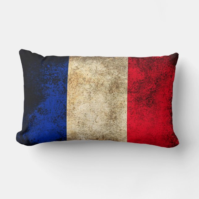 Rectangle Coussin français de MoJo d'Américain de drapeau (Recto)