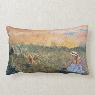 Rectangle Coussin français de soutien lombaire de campagne