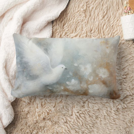 Rectangle Coussin jet de colombes de mariage (Couverture)