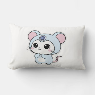 Rectangle Coussin jetable petite souris mignonne adorable