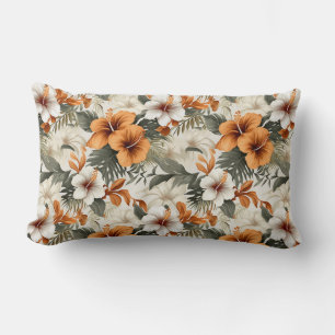 Rectangle Coussin jeté Palmiers Floraux Tropicaux