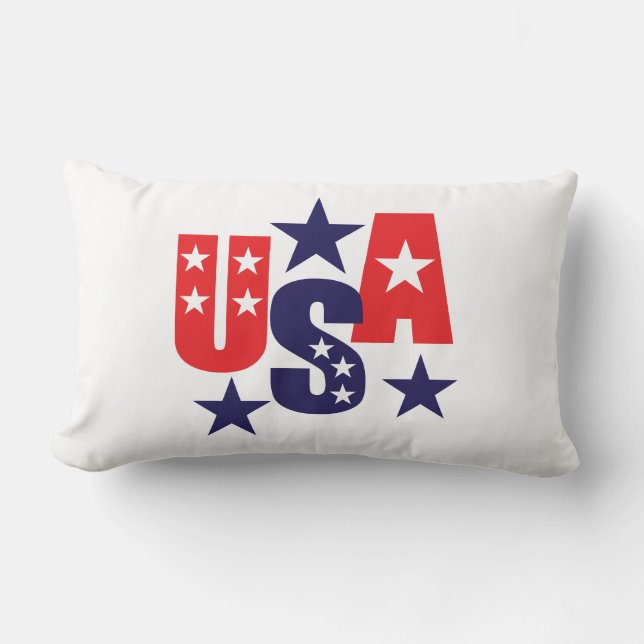Rectangle Coussin jeté patriotique  (Recto)