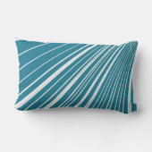 Rectangle Coussin Jeté Rayé Bleu Aqua Blanc (Verso)