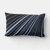 Rectangle Coussin Jeté Rayure Bleu Noir (Verso)