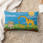 Rectangle Coussin Jungle Safari Enfants (Couverture)