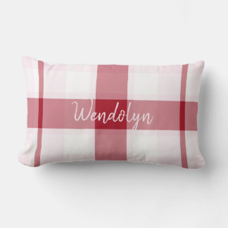Rectangle Coussin Lame Lame Lumbar rose rouge