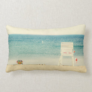 Rectangle Coussin Lifeguard Stand Sandy Beach Cotton Lumbar