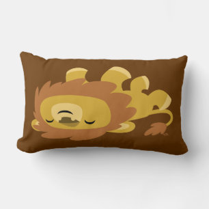Rectangle Coussin Lion Lazy Cartoon mignon