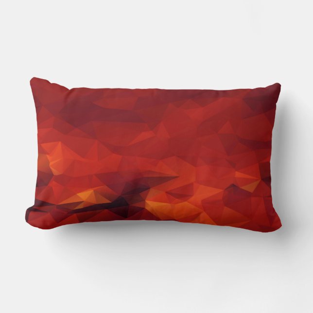 Rectangle Coussin lombaire abstrait du feu (Recto)