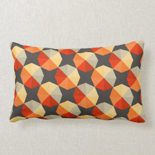 Rectangle Coussin lombaire abstrait géométrique 13" X.21 "