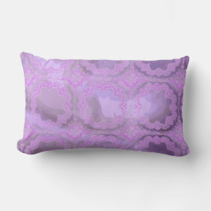 Rectangle Coussin lombaire d'abrégé sur pourpre mouchoir