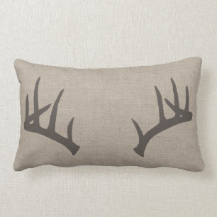 Rectangle Coussin lombaire d'andouillers de cerf de Virginie