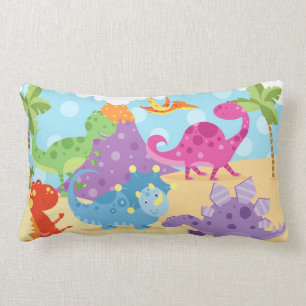 Rectangle Coussin lombaire de dinosaures