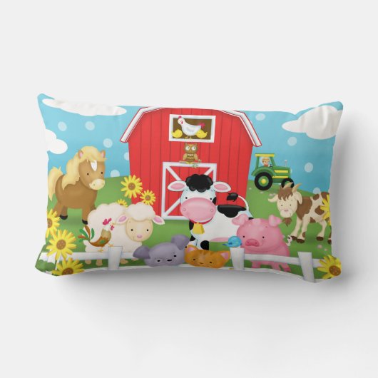 Rectangle Coussin lombaire de ferme (Verso)