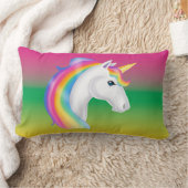 Rectangle Coussin lombaire de filles de licorne magnifique (Couverture)