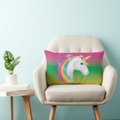 Rectangle Coussin lombaire de filles de licorne magnifique (Chaise)