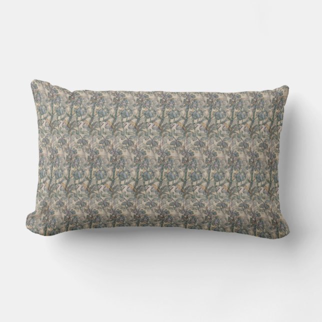Rectangle Coussin lombaire de fines herbes sage de petit (Recto)