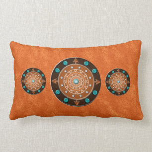 Rectangle Coussin lombaire de jet de coton de directions