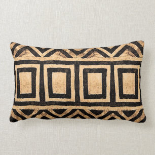 Rectangle Coussin lombaire de motif de tissu de Kuba