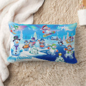 Rectangle Coussin lombaire de Noël pour enfants ou coussin (Couverture)