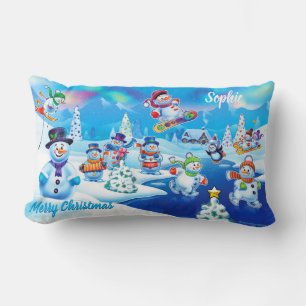 Rectangle Coussin lombaire de Noël pour enfants ou coussin