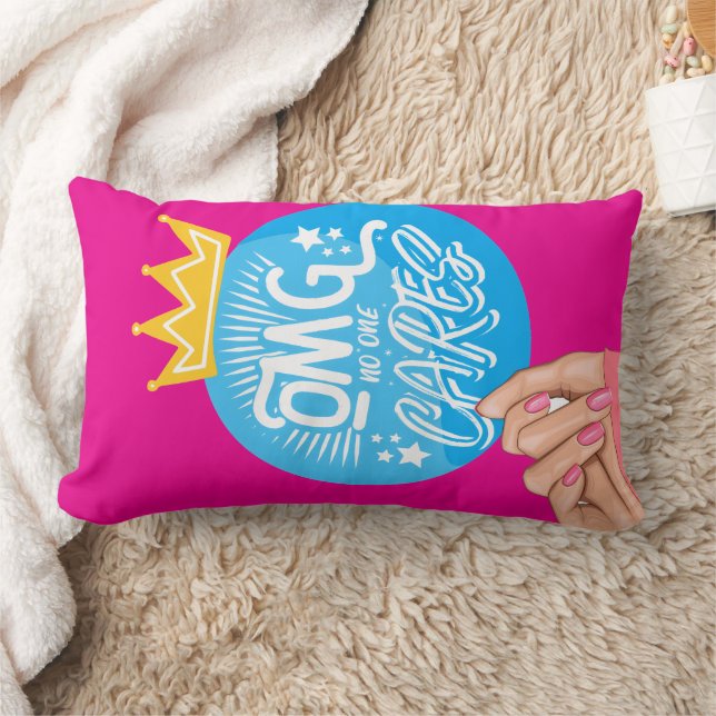 Rectangle coussin lombaire de style motif et glam (Couverture)