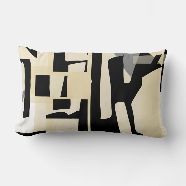 Rectangle Coussin lombaire déconstruit 13" de fragments X.21 (Recto)