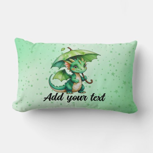 Rectangle Coussin Lombaire Dragon – Style Fantastique (Recto)