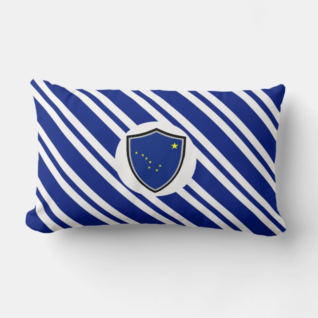 Rectangle Coussin lombaire du drapeau de l'Alaska (Recto)