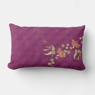 Rectangle Coussin Lombaire Jeté Violet Chic Vintage